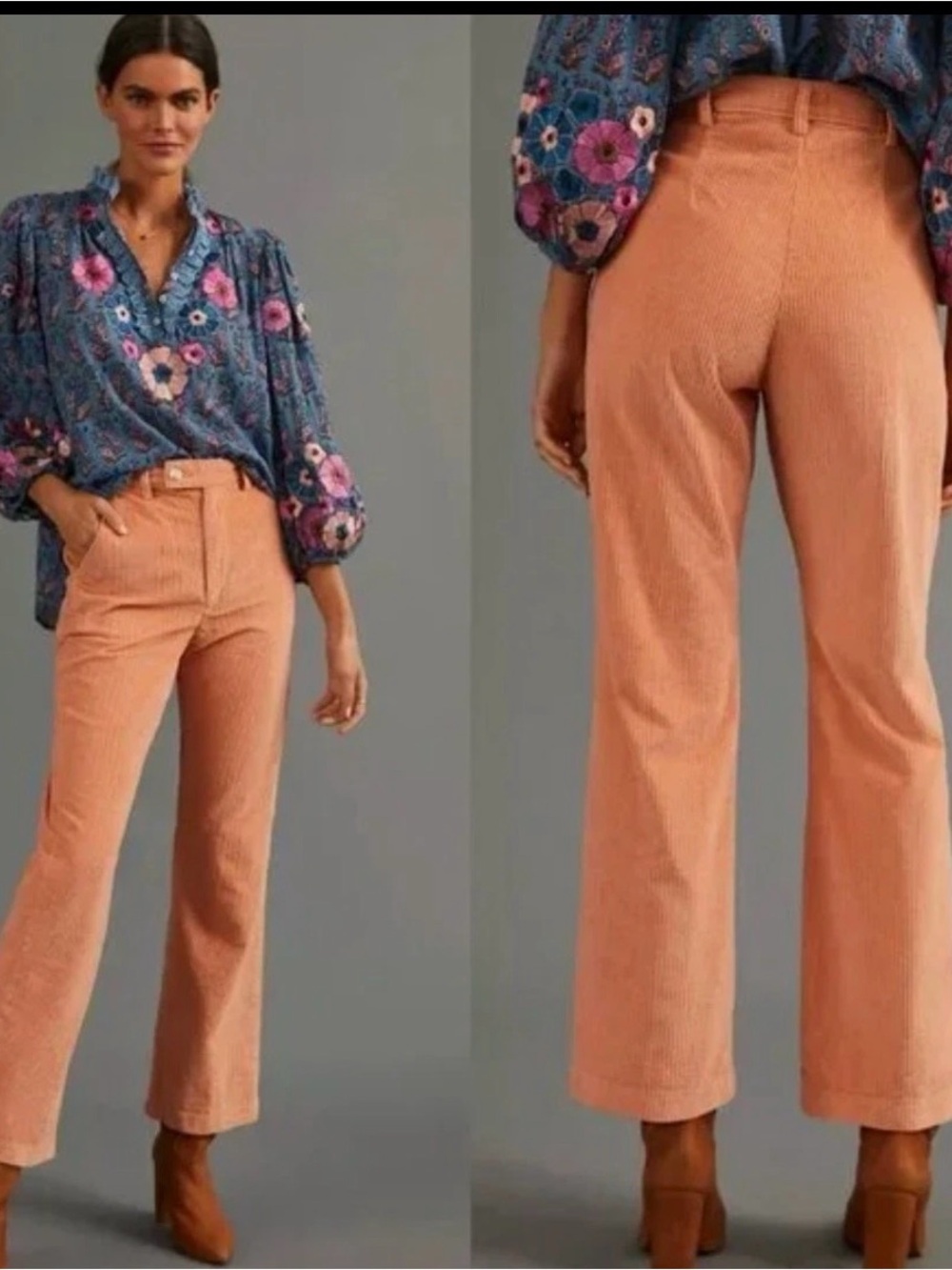 Levi’s, waist 31, Math Club Flare, peach orange color thick corduroy pants